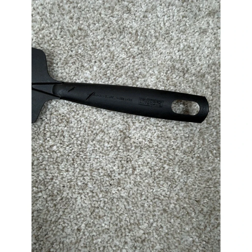Tailormade Black Nylon‎ Plastic Slotted Fish Spatula Whisk Kitchen Utensil 12.5”